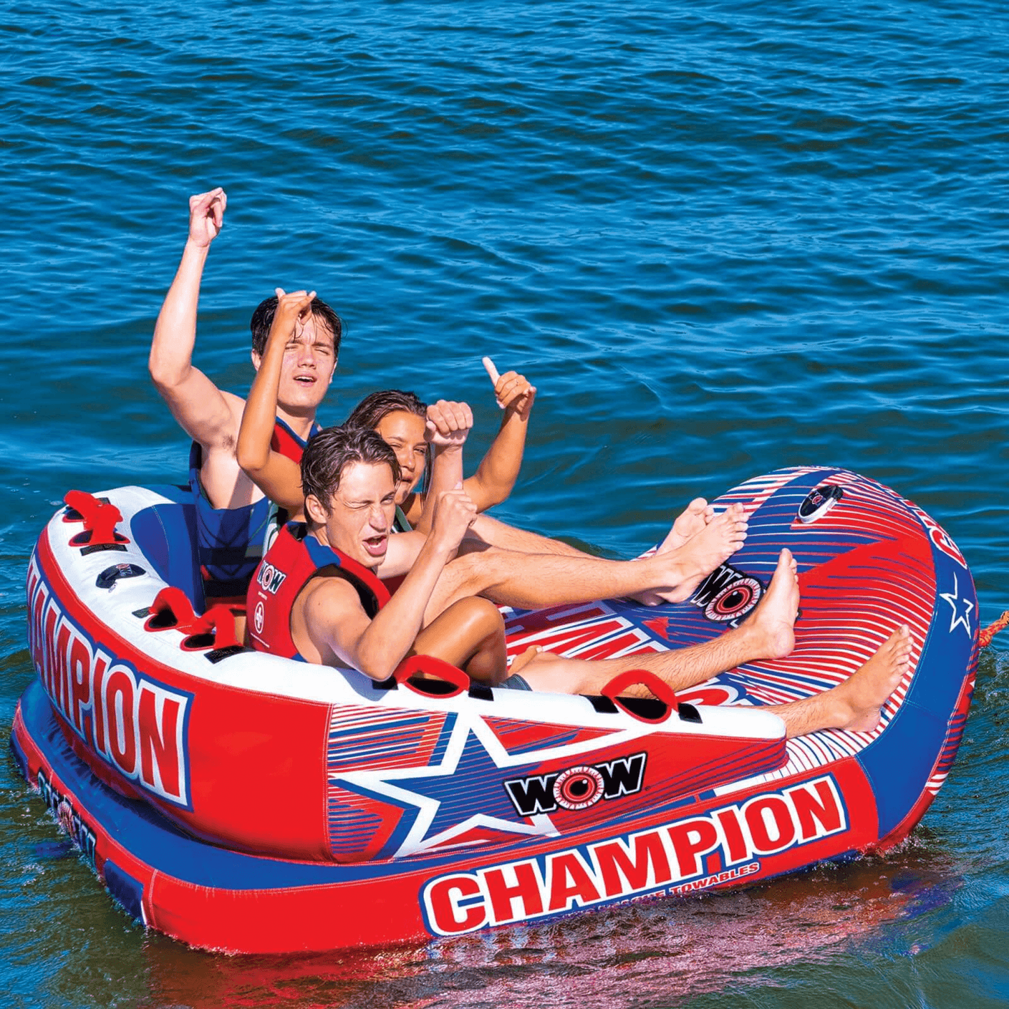 WOW Watersports Champion 3-Person Towable with EZ Up Nose