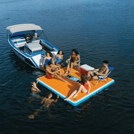 WOW Watersports Drop Stitch Vacation Station Dock w Deckpad