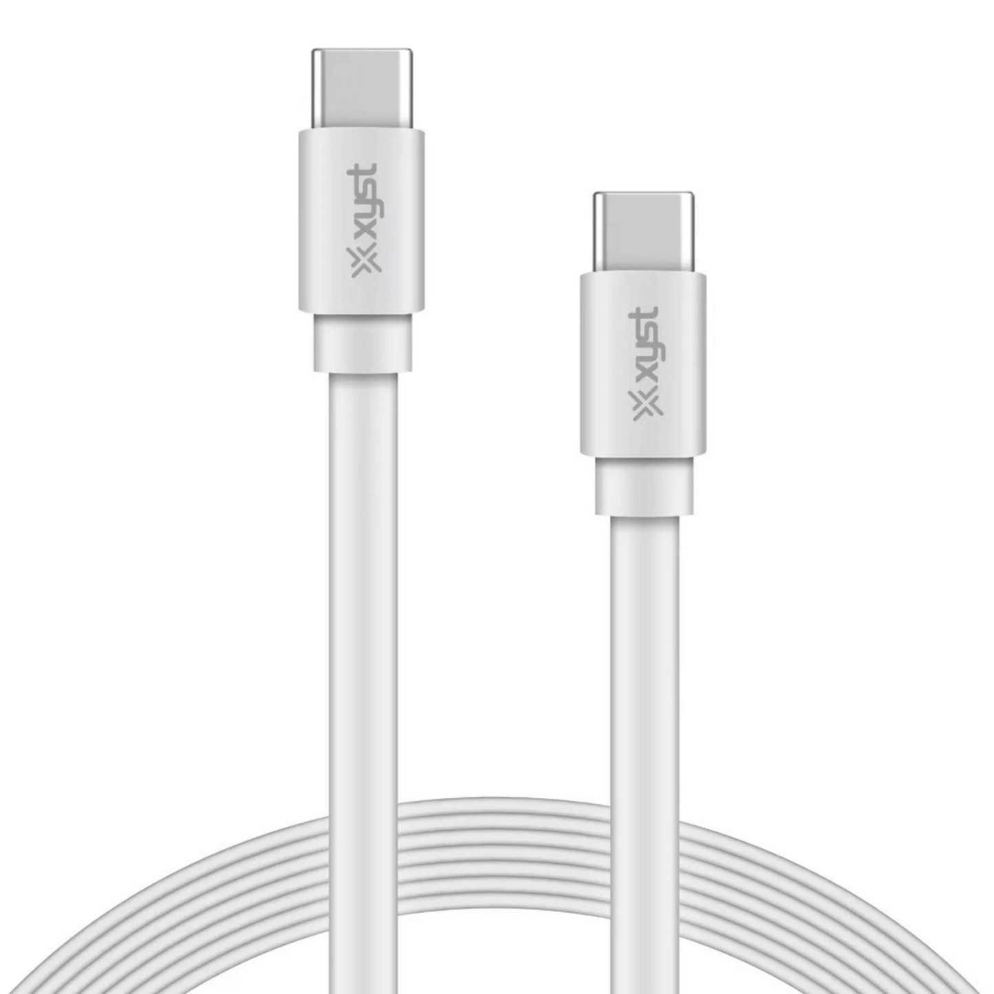 Xyst Flat USB-C to USB-C Charge and Sync Cable 4Ft