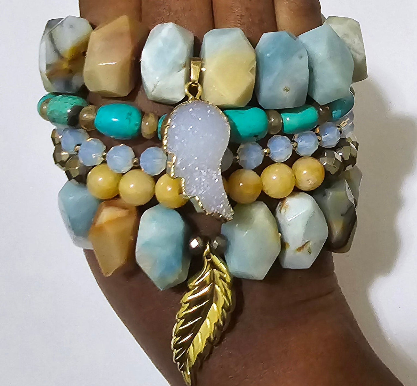 Amazonite Bracelet Set