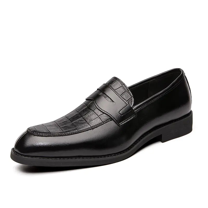 European Leather Pointed Business Dress Shoes