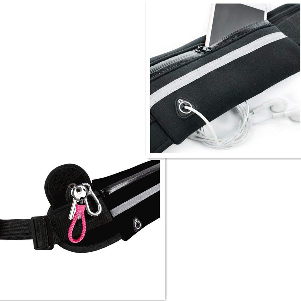 JupiterGear Sports Running Belt and Travel Fanny Pack for Jogging, Cycling and Outdoors with Water Resistant Pockets
