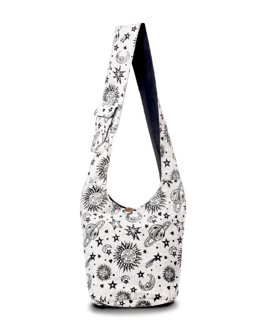 Kathmandu Collection Celestial Print Hobo Bag