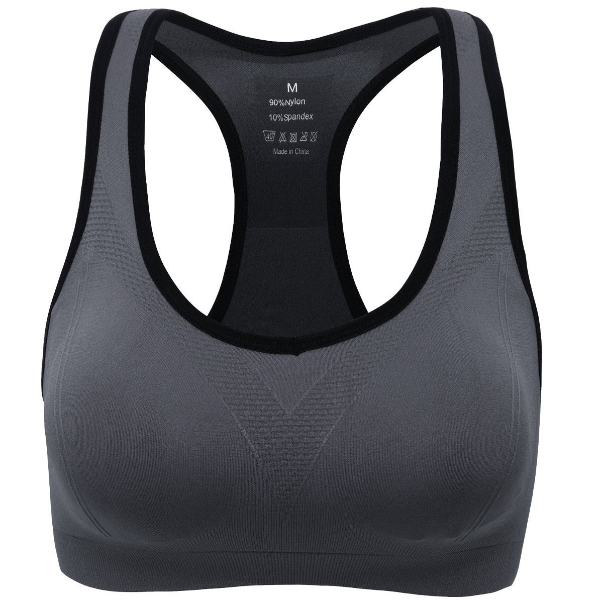 JupiterGear Women’s Stylish Racerback Athletic Sports Bra | Padded Seamless High Impact Support for Yoga, Gym Workouts, Fitness Training and Running
