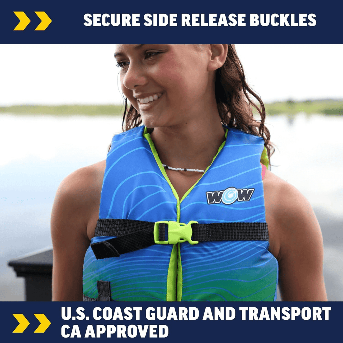 WOW Watersports Vis-Wave Youth Life Vest