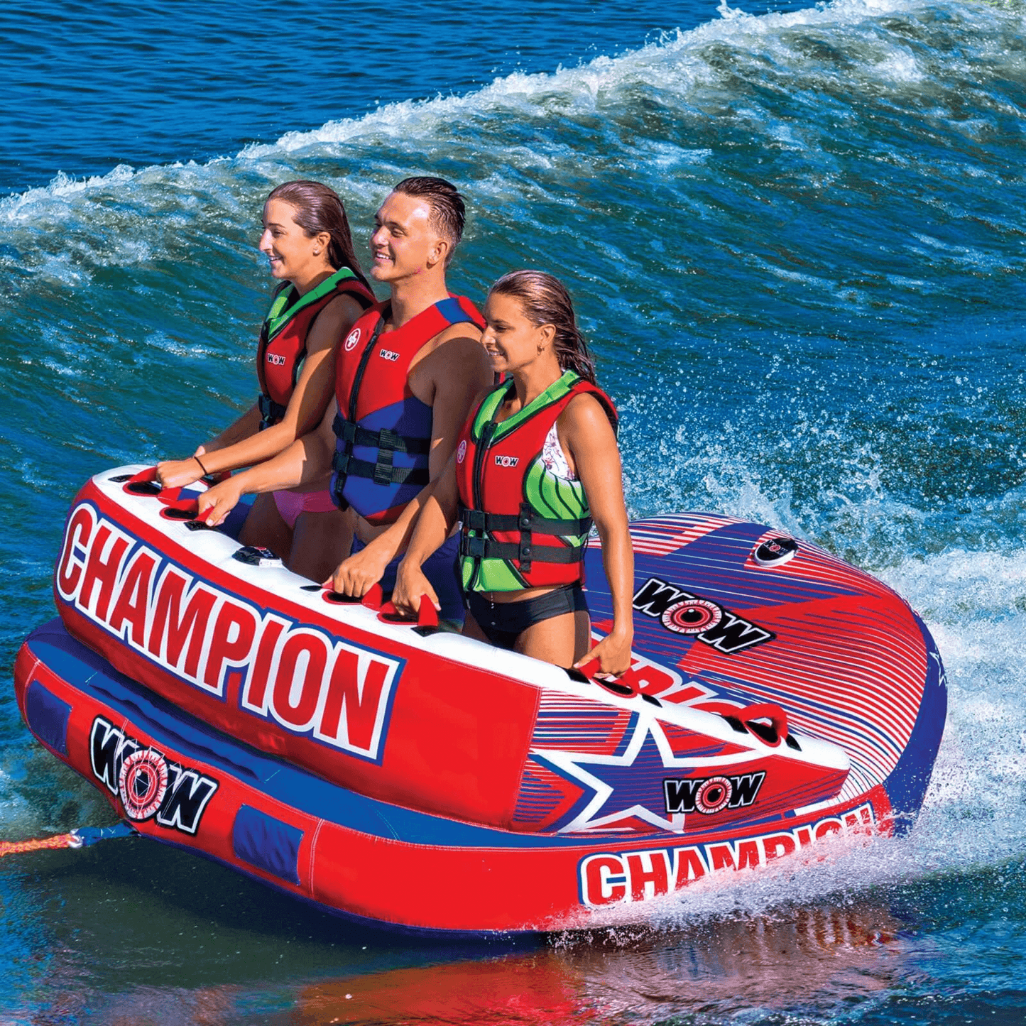 WOW Watersports Champion 3-Person Towable with EZ Up Nose