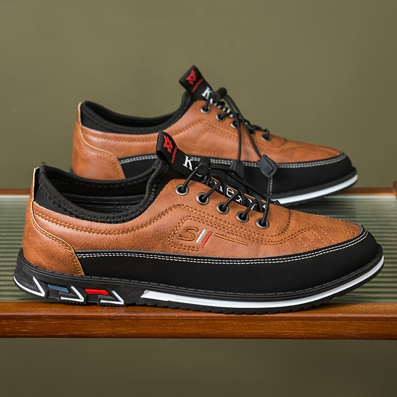 Men's Contrasting Business Shoes Comfy Non Slip Outdoor Casual Wear