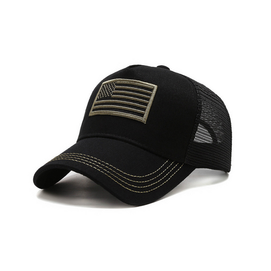 JupiterGear American Flag Trucker Hat with Adjustable Strap | Breathable & Unisex