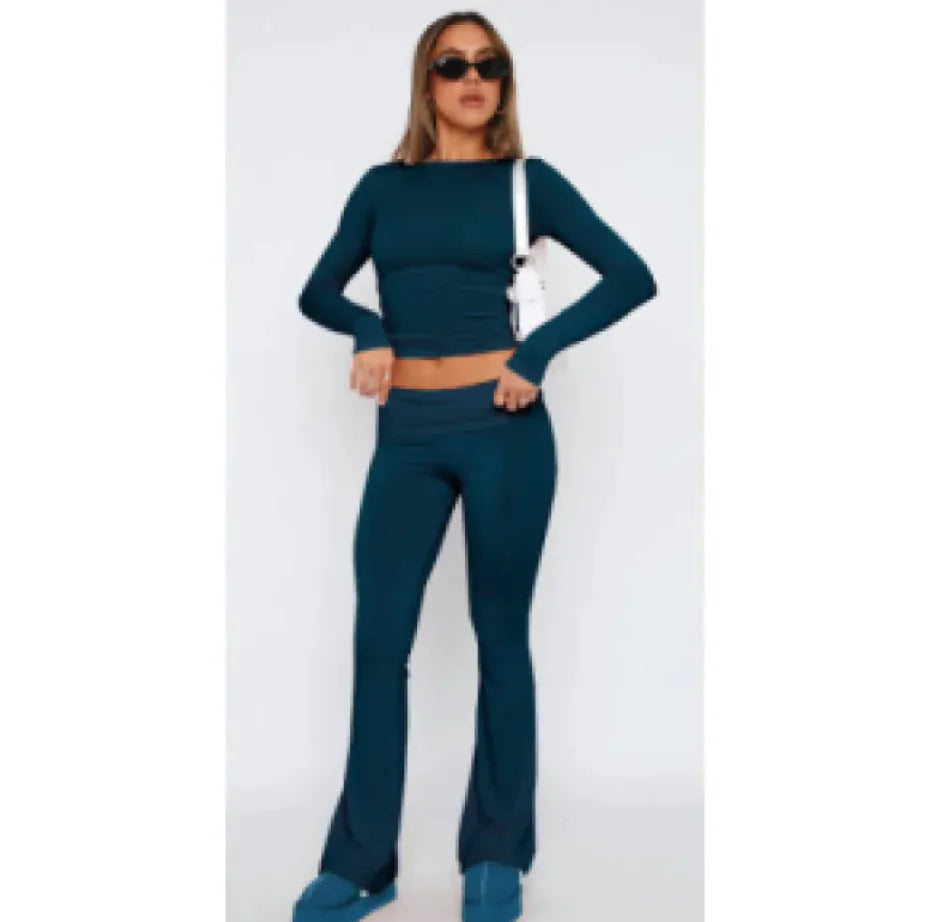 Women's High Waist Wide Leg Pants