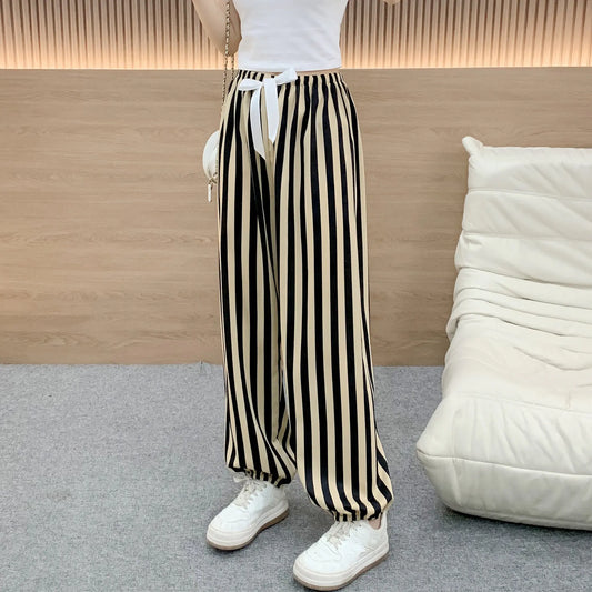 Summer Women's Ice Silk Loose Lantern Pants (Plus Size)