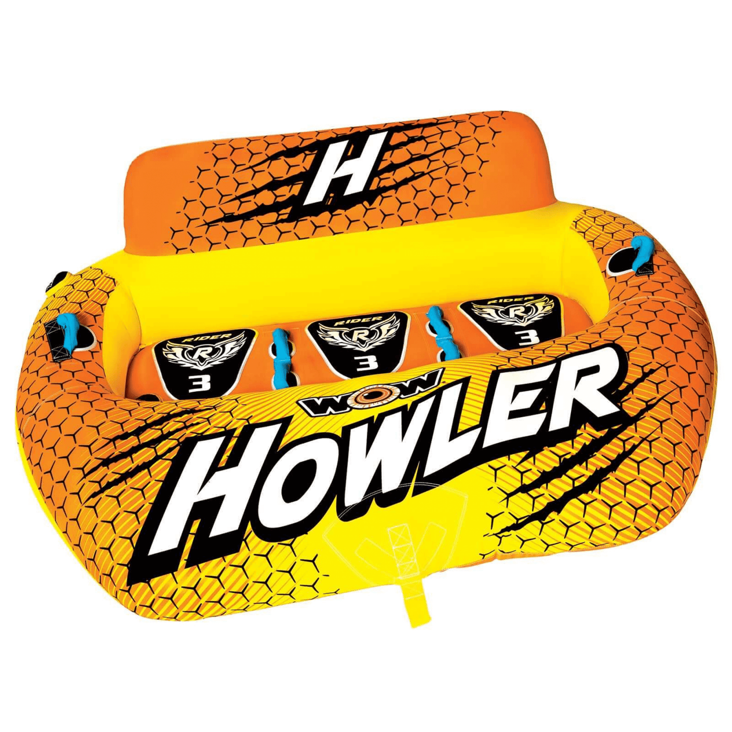 WOW Watersports Howler 1, 2 or 3 Person Inflatable Cockpit Towable Tube