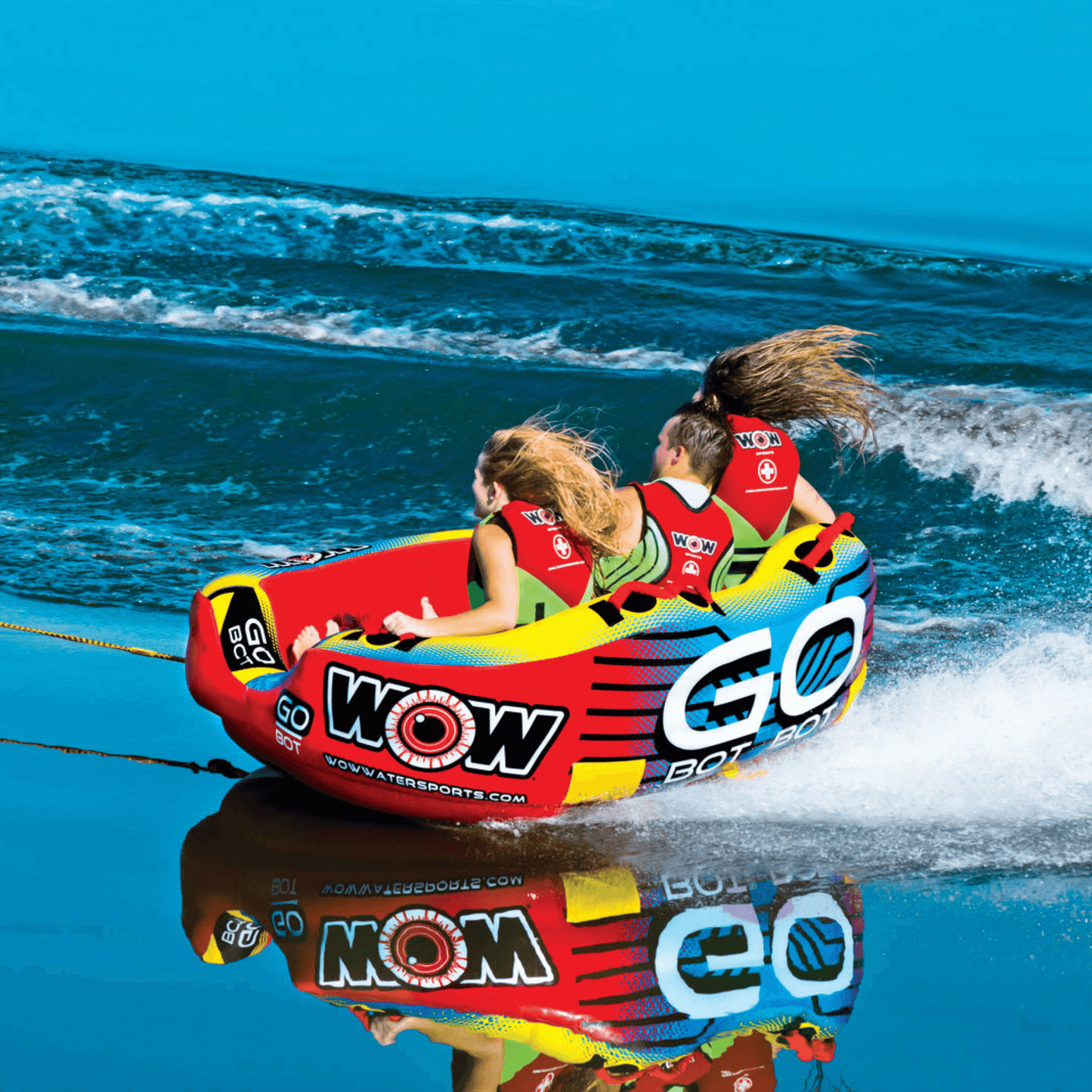 WOW Watersports Go Bot Towable Water Tube for 1 to 3 Riders