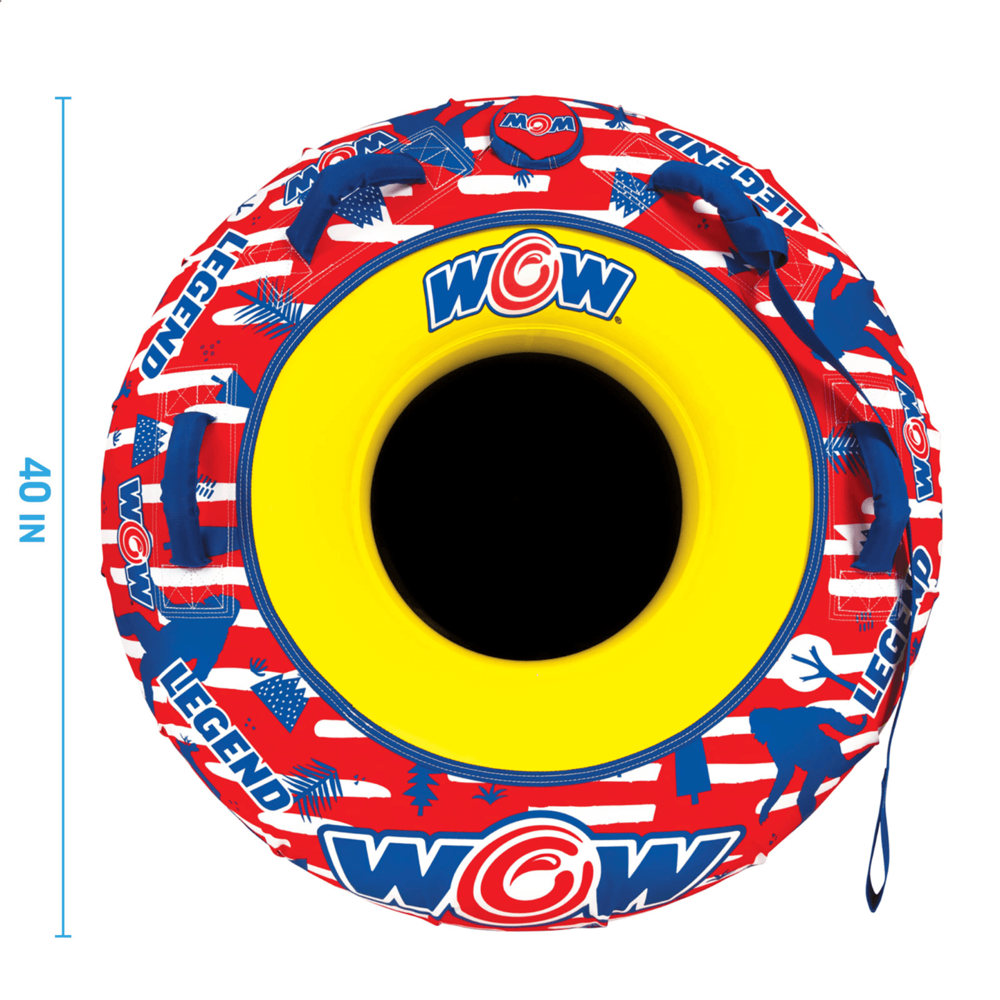 WOW Watersports Legend Hard-Bottom Snow Tube for 1 Person