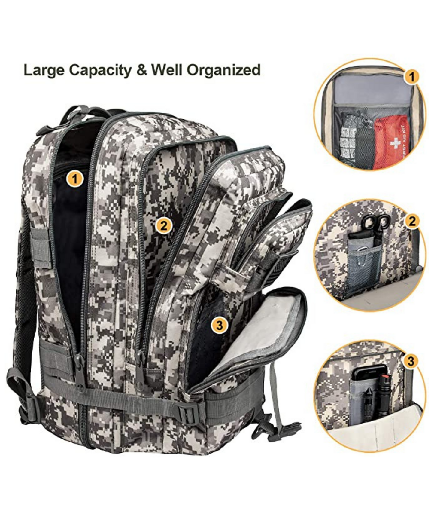 JupiterGear 25L Unisex Backpack Molle Bag Rucksack Range Bag