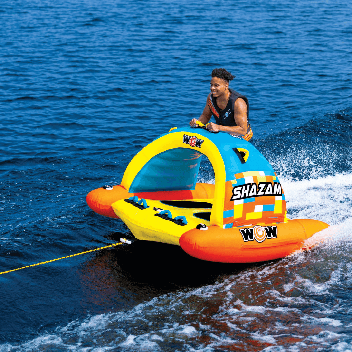 WOW Watersports DC Comics Shazam 1 and 2-Person Towable with Multiple Handles
