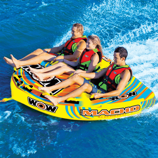 WOW Watersports Macho Multiple Riding Positions Tube for Up to 3 People