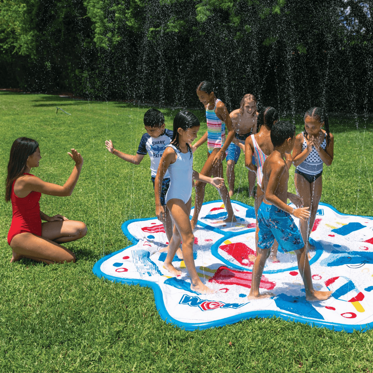 WOW Watersports Popsicle 10ft Octagonal Spray Pad, Connects to Standard Hose