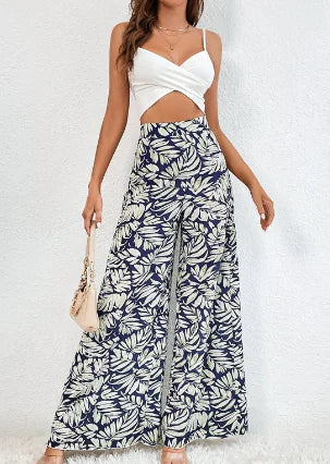 High Waist Wide Leg Pants Skirt Trousers