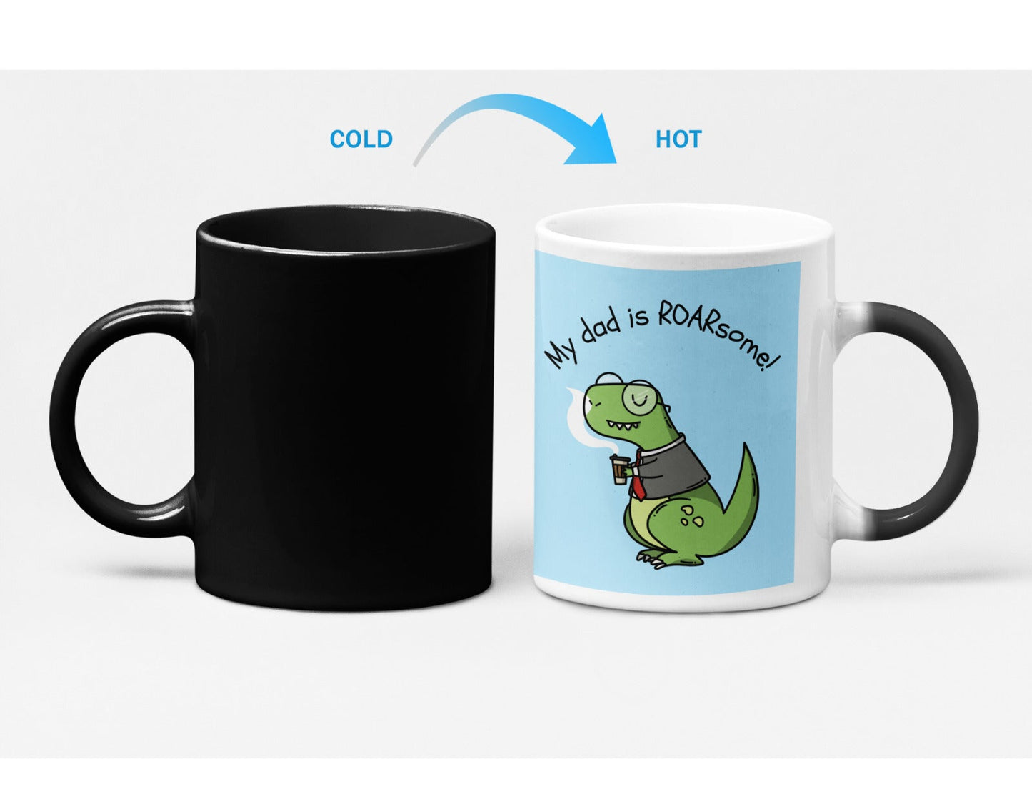 My Dad is Roarsome Heat Sensitive Color Changing Mug