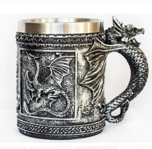 3D Dragon Theme Stainless Steel 12oz  Mug