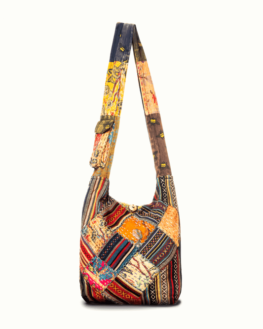 Kathmandu Collection Quilted Patchwork Hobo Bag