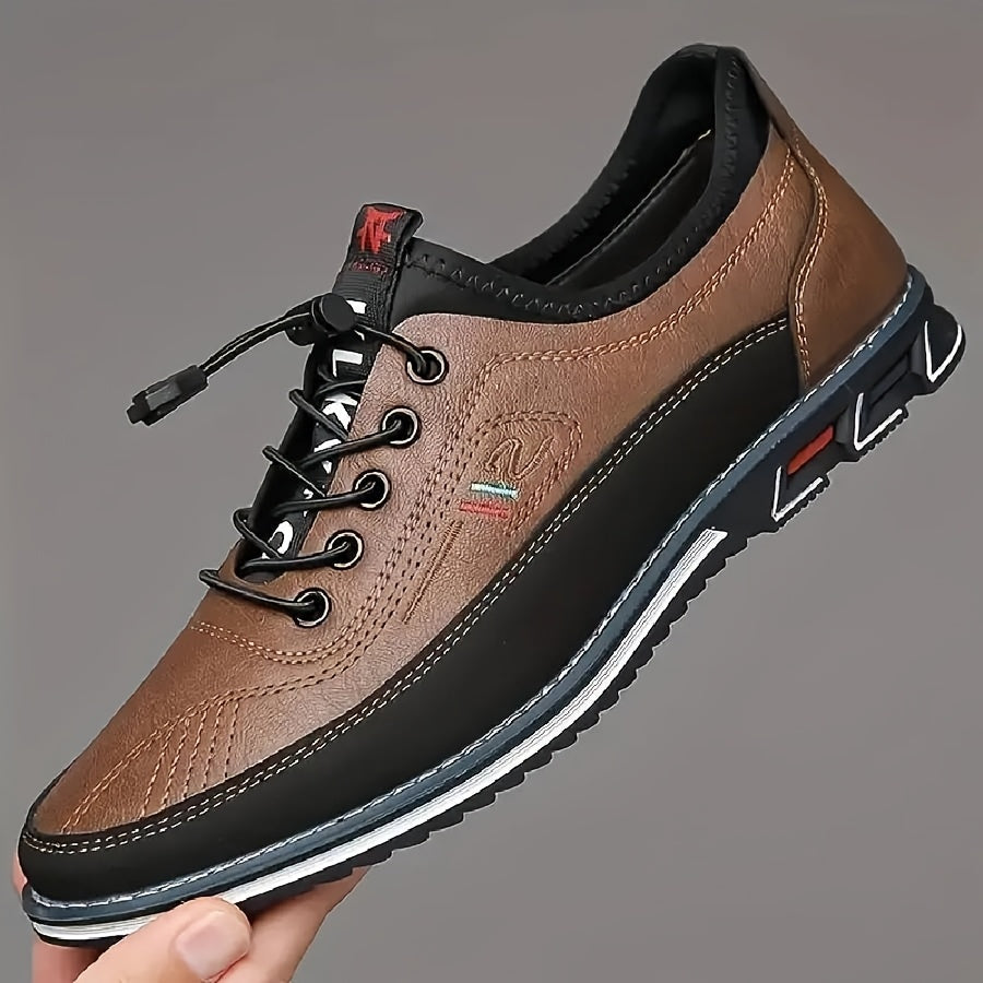 Men's Contrasting Business Shoes Comfy Non Slip Outdoor Casual Wear
