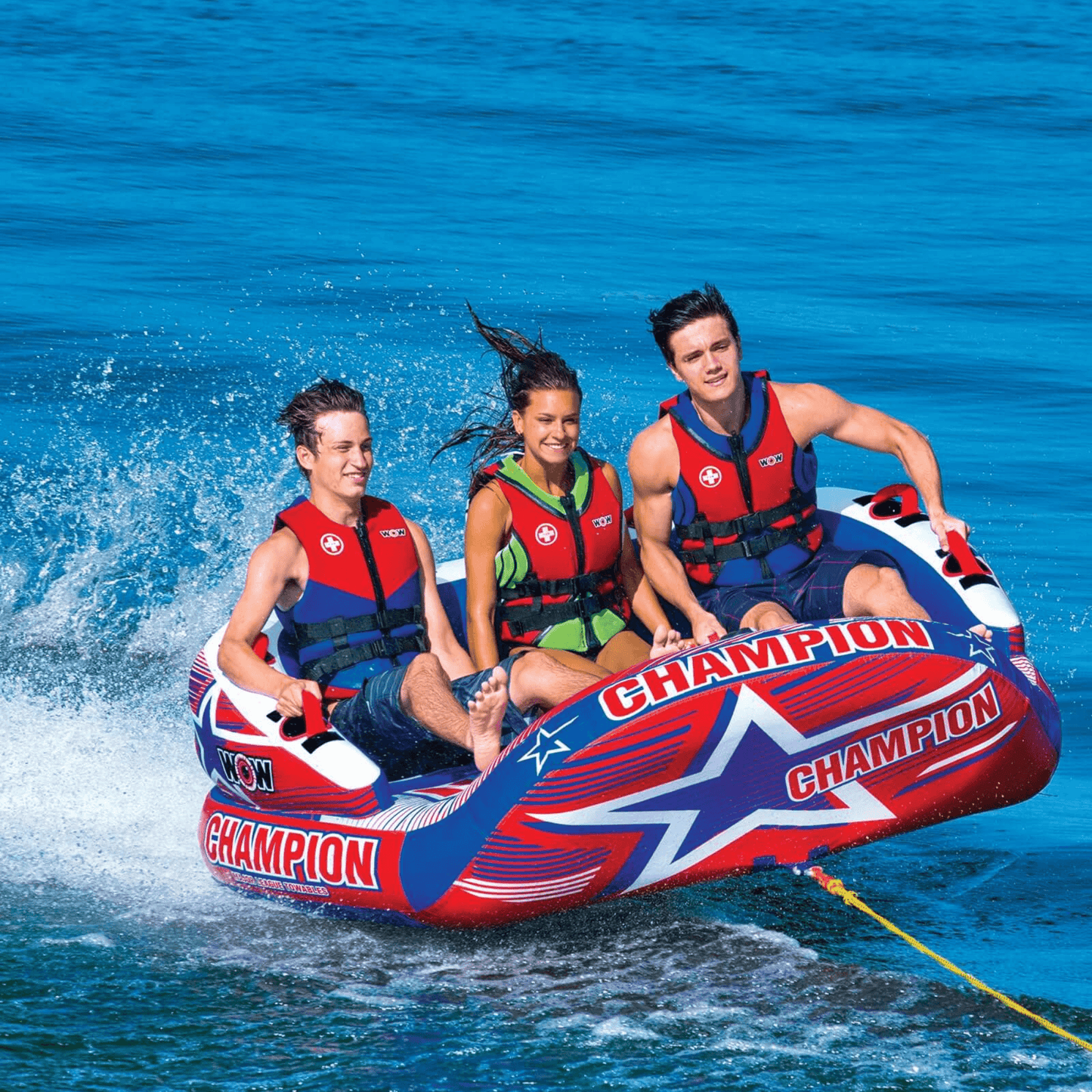 WOW Watersports Champion 3-Person Towable with EZ Up Nose