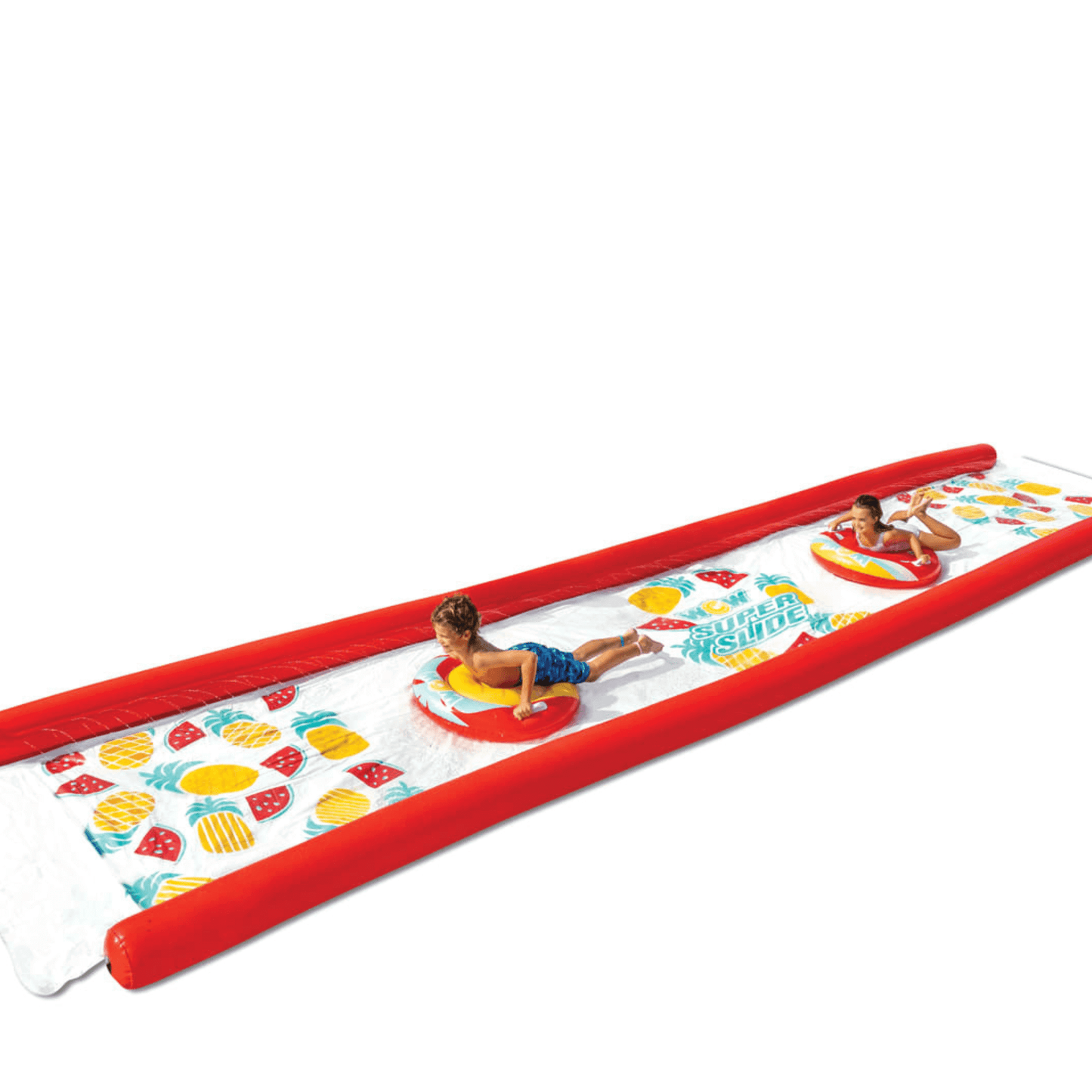 WOW Watersports Pineapple Super Backyard Lawn Slide with High Side Walls and Sprayers