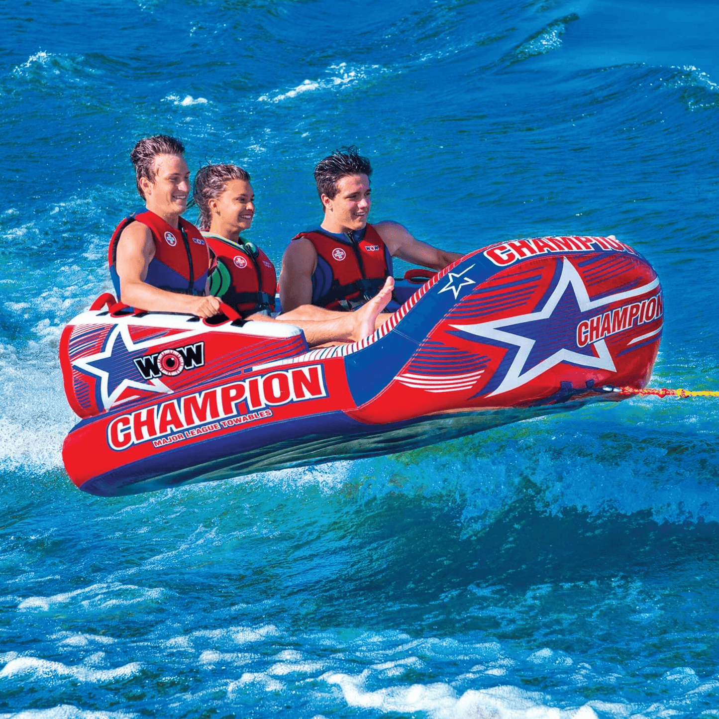 WOW Watersports Champion 3-Person Towable with EZ Up Nose