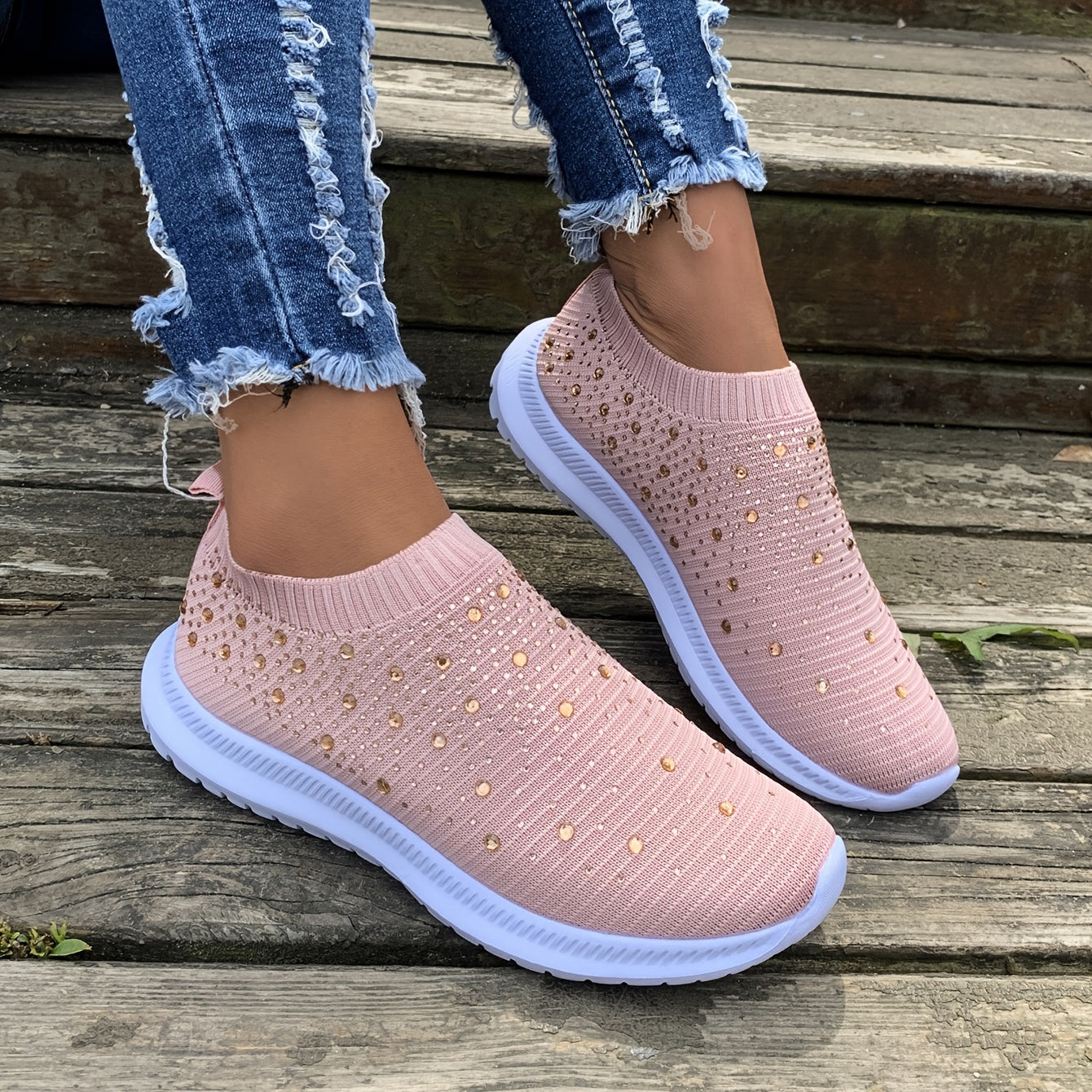 Women's Color block Mesh Platform Breathable Sneakers