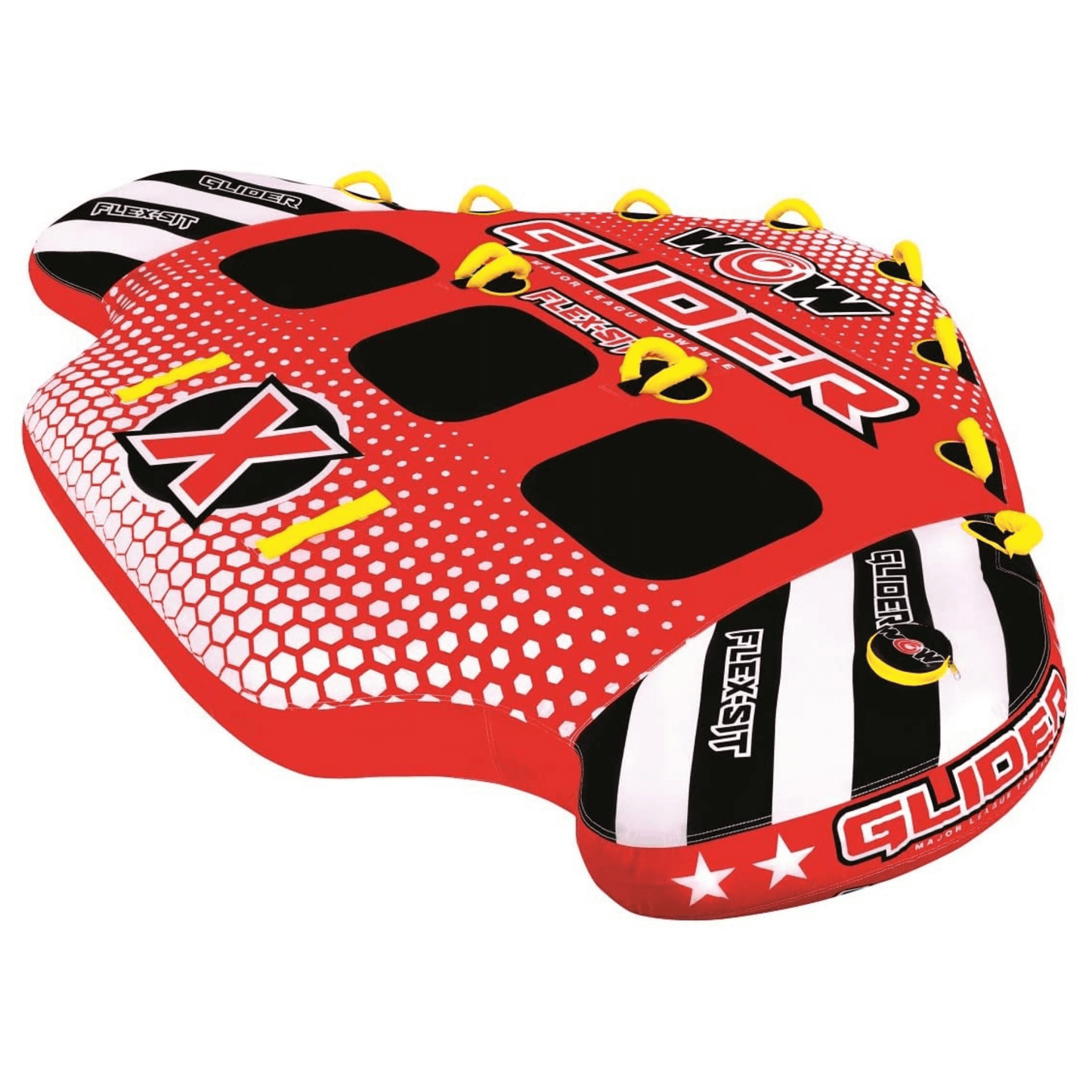 WOW Watersports Glider 3 Person 3P Towable with Flex Seating