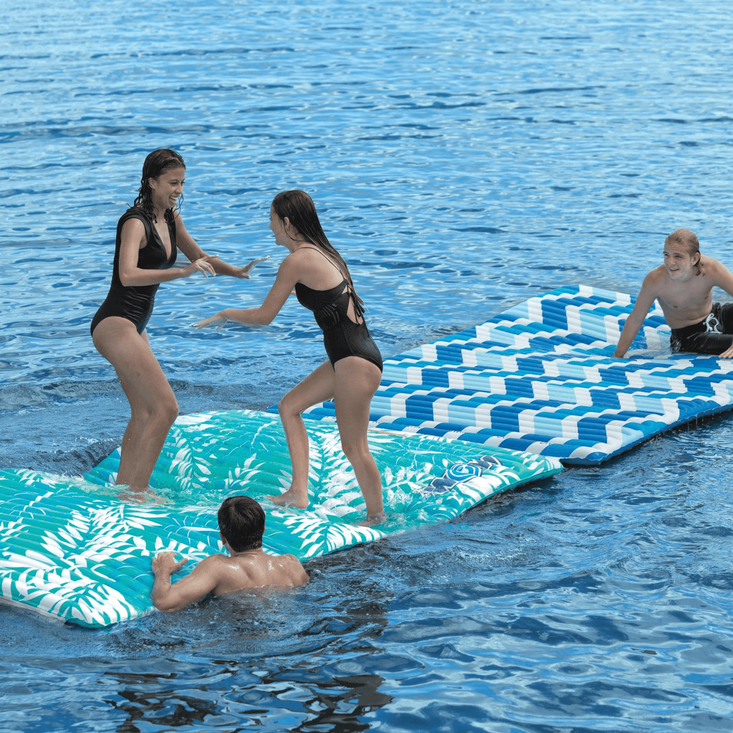 WOW Watersports Teal Palm Leaves Water Walkway