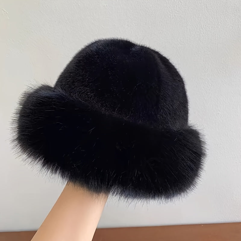 Cozy Winter Style Warm Faux Fur Princess Hat