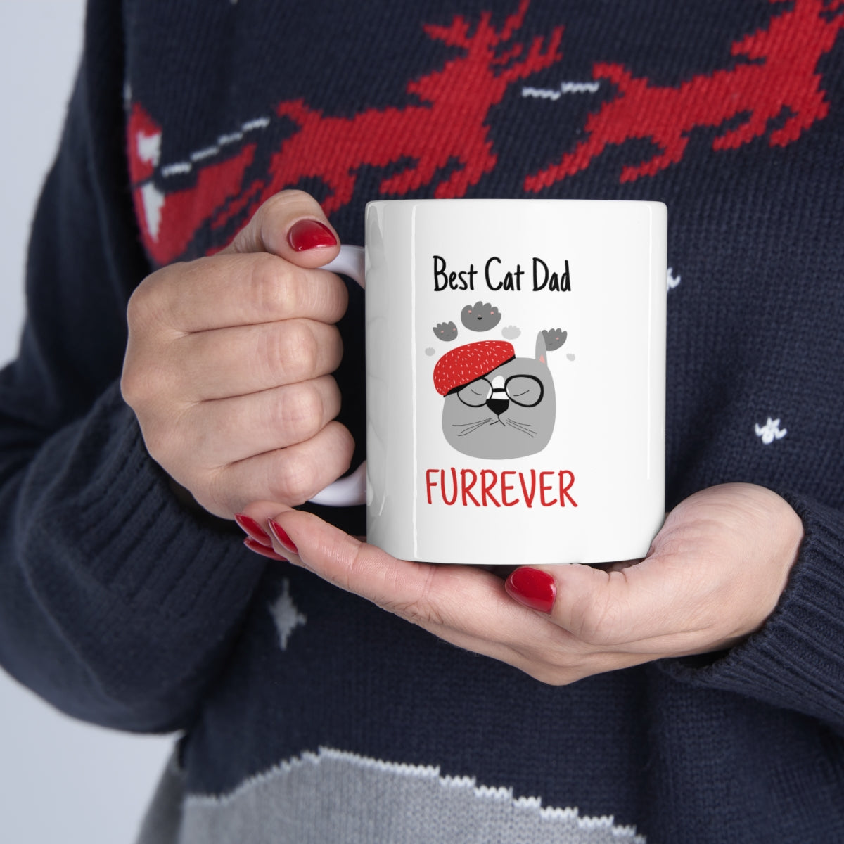 Best Cat Dad Furrever Mug