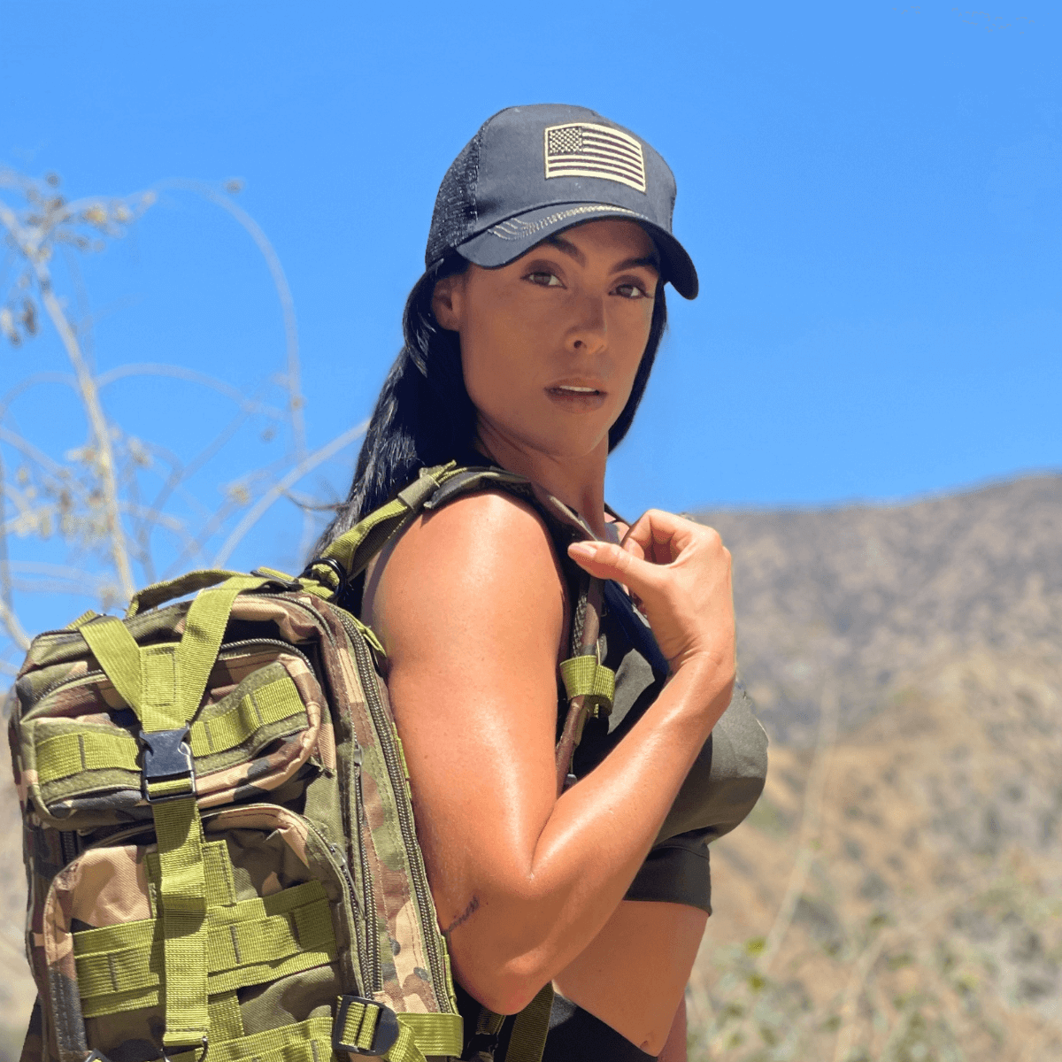 JupiterGear American Flag Trucker Hat with Adjustable Strap | Breathable & Unisex