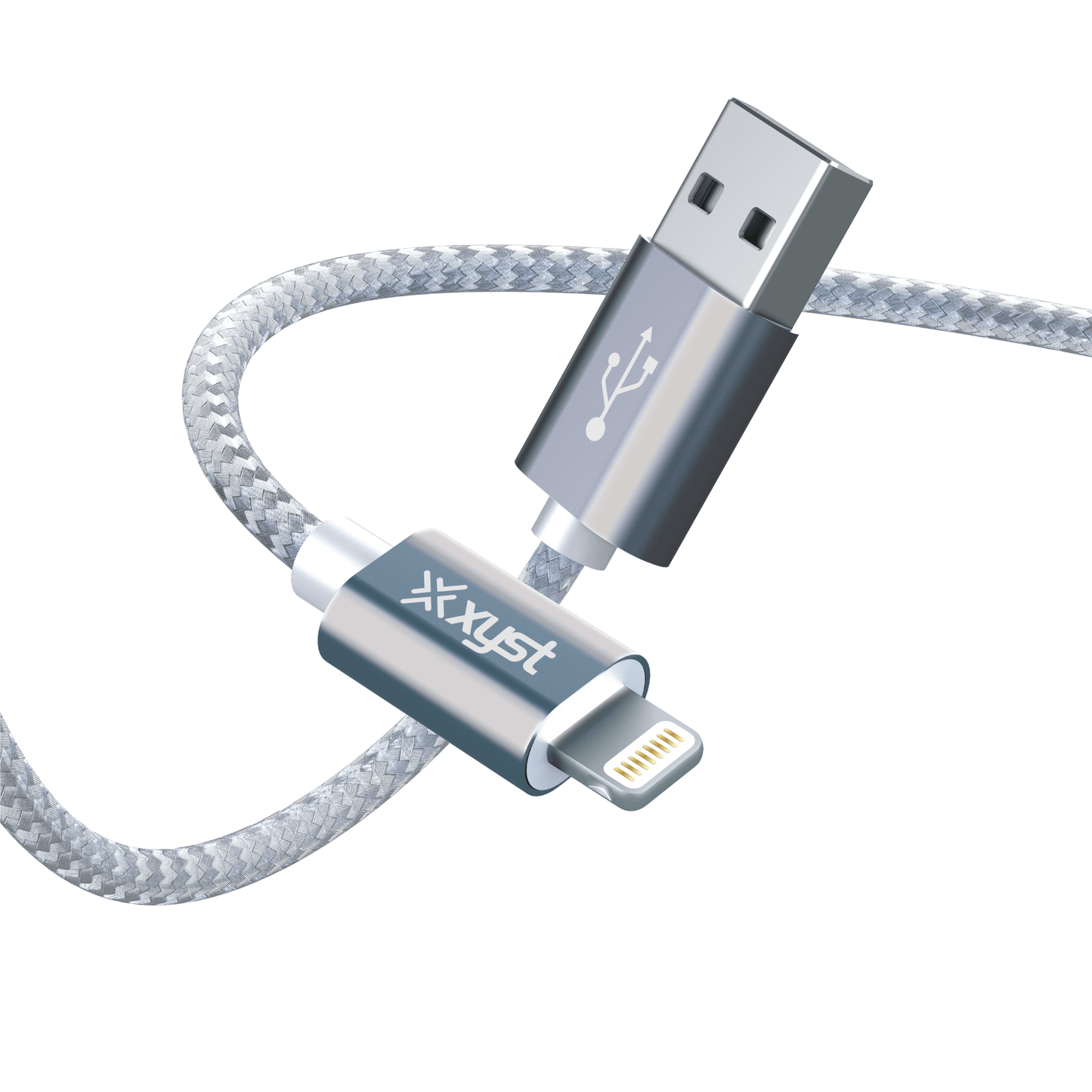 Xyst Charge and Sync USB to Lightning Braided Cable 10Ft