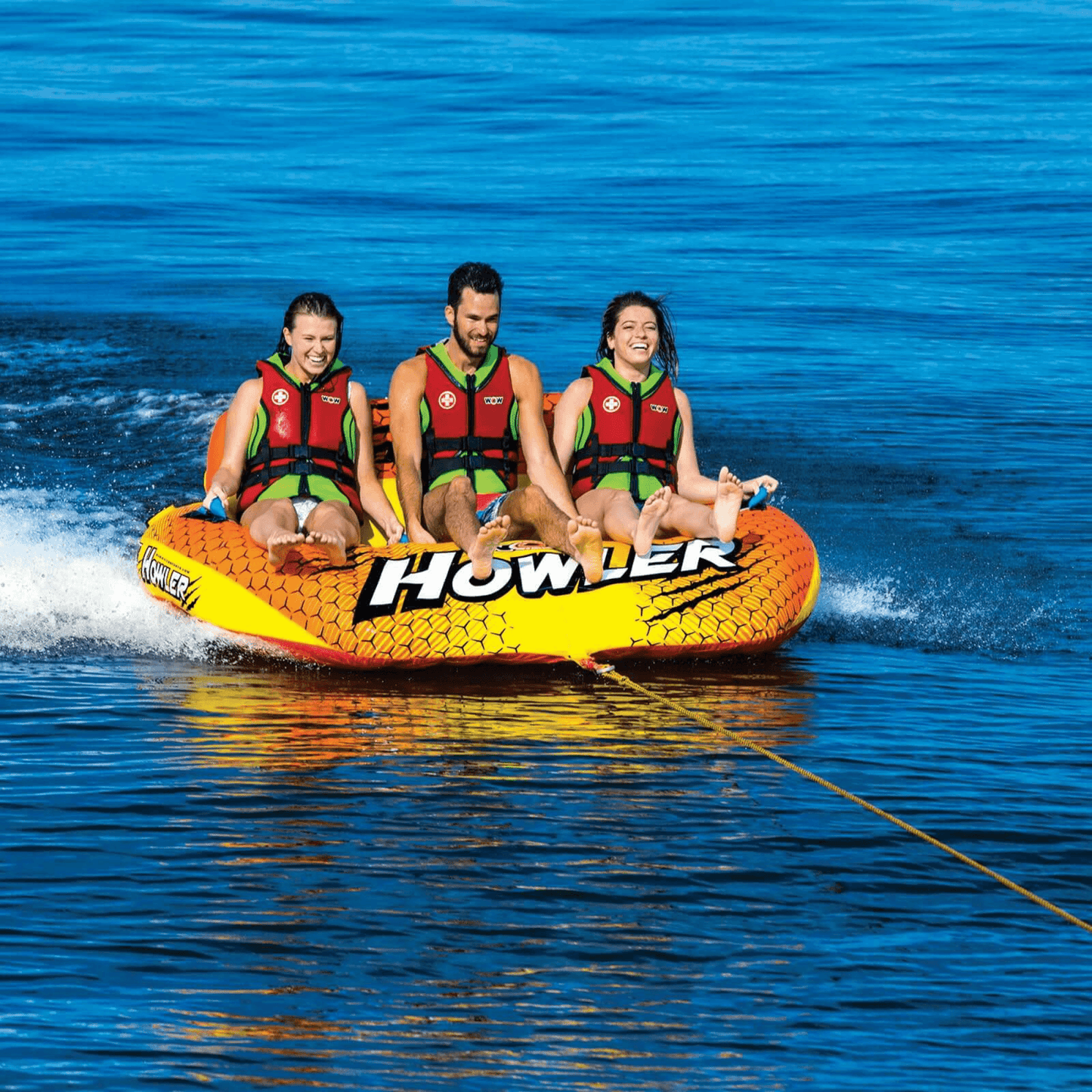 WOW Watersports Howler 1, 2 or 3 Person Inflatable Cockpit Towable Tube