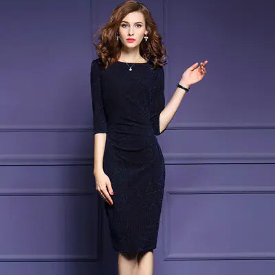 Autumn  Women's A-Line Dress (3/4 Sleeve)