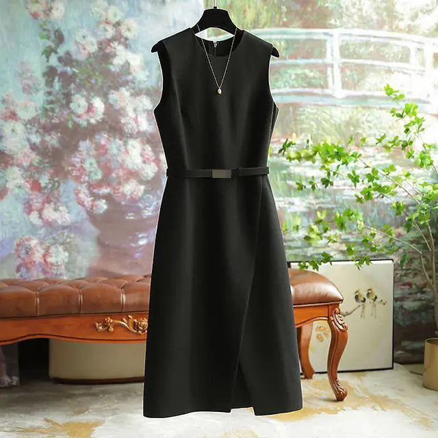 Plus Size Sleeveless A-Line Dress for Women