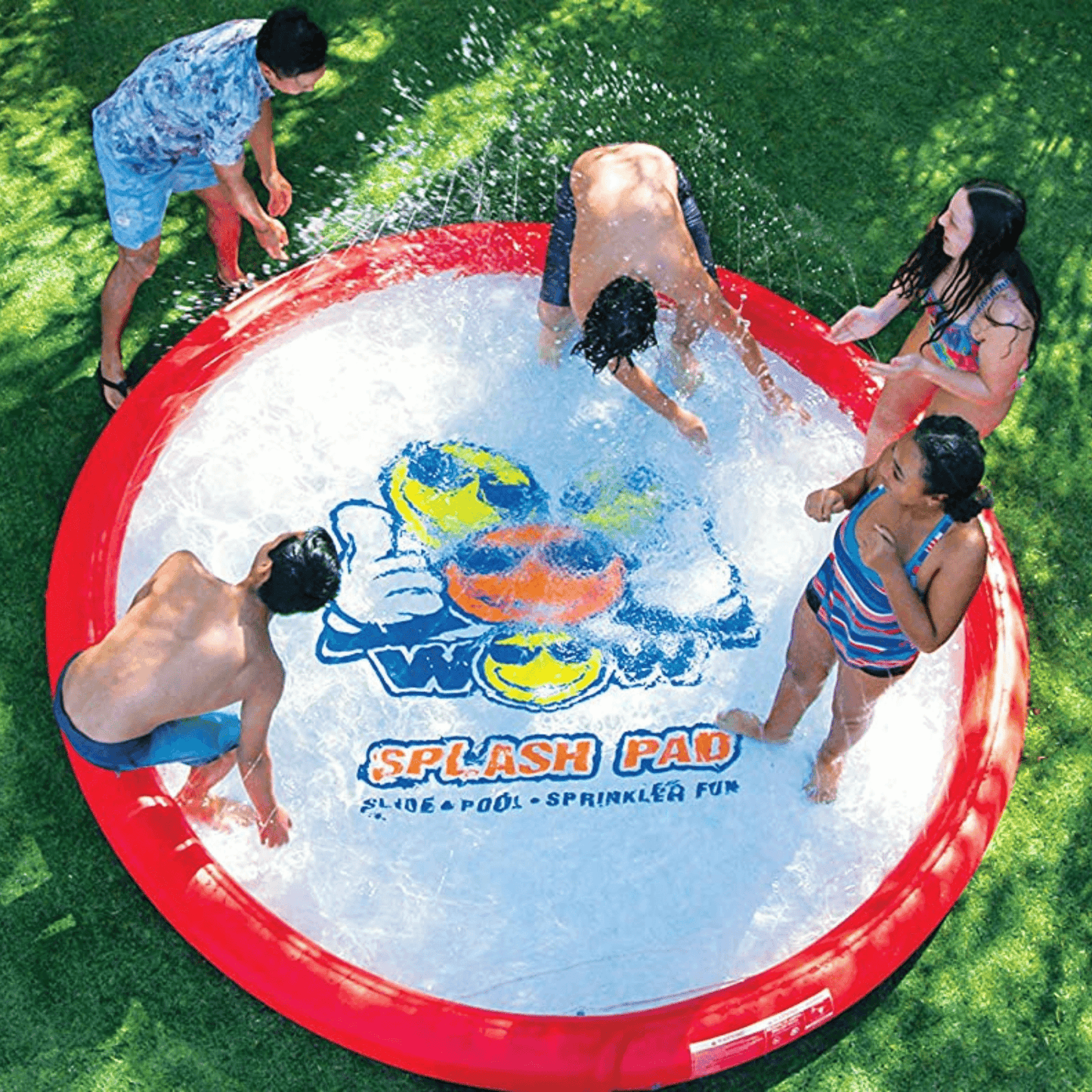 WOW Waterports Super Splash Pad 12' with Adjustable Sprinkler and Wading Pool