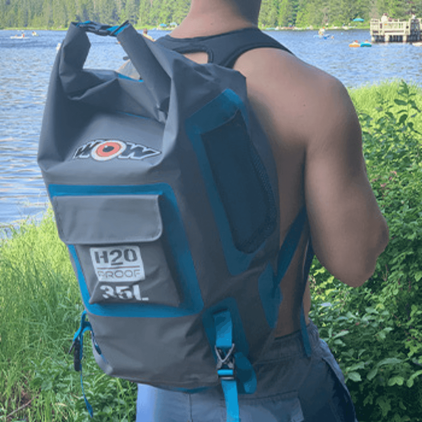 WOW Watersports H2O Proof Dry Backpack 35 Liter Blue