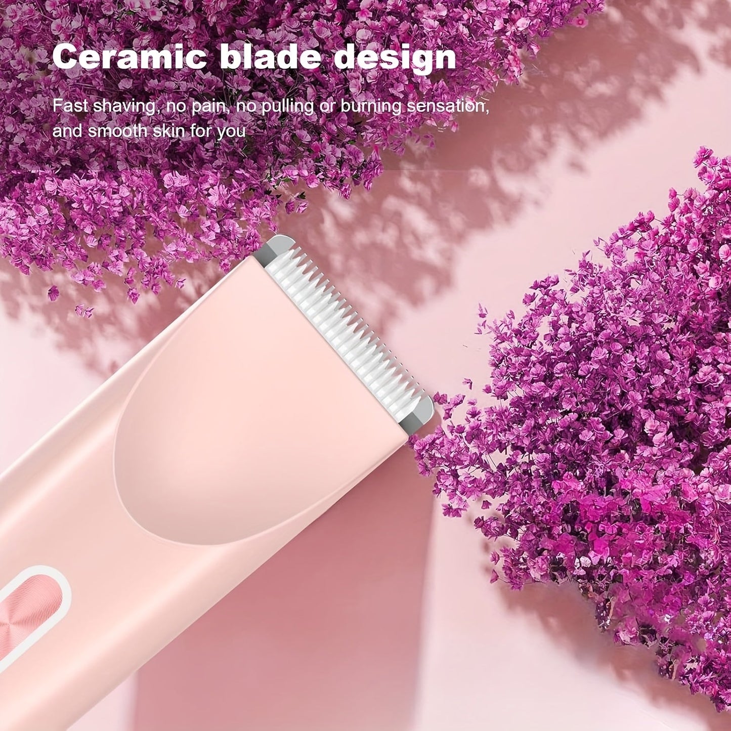 Pink Dual Head Electric Shaver  Bikini Trimmer US Powered Waterproof