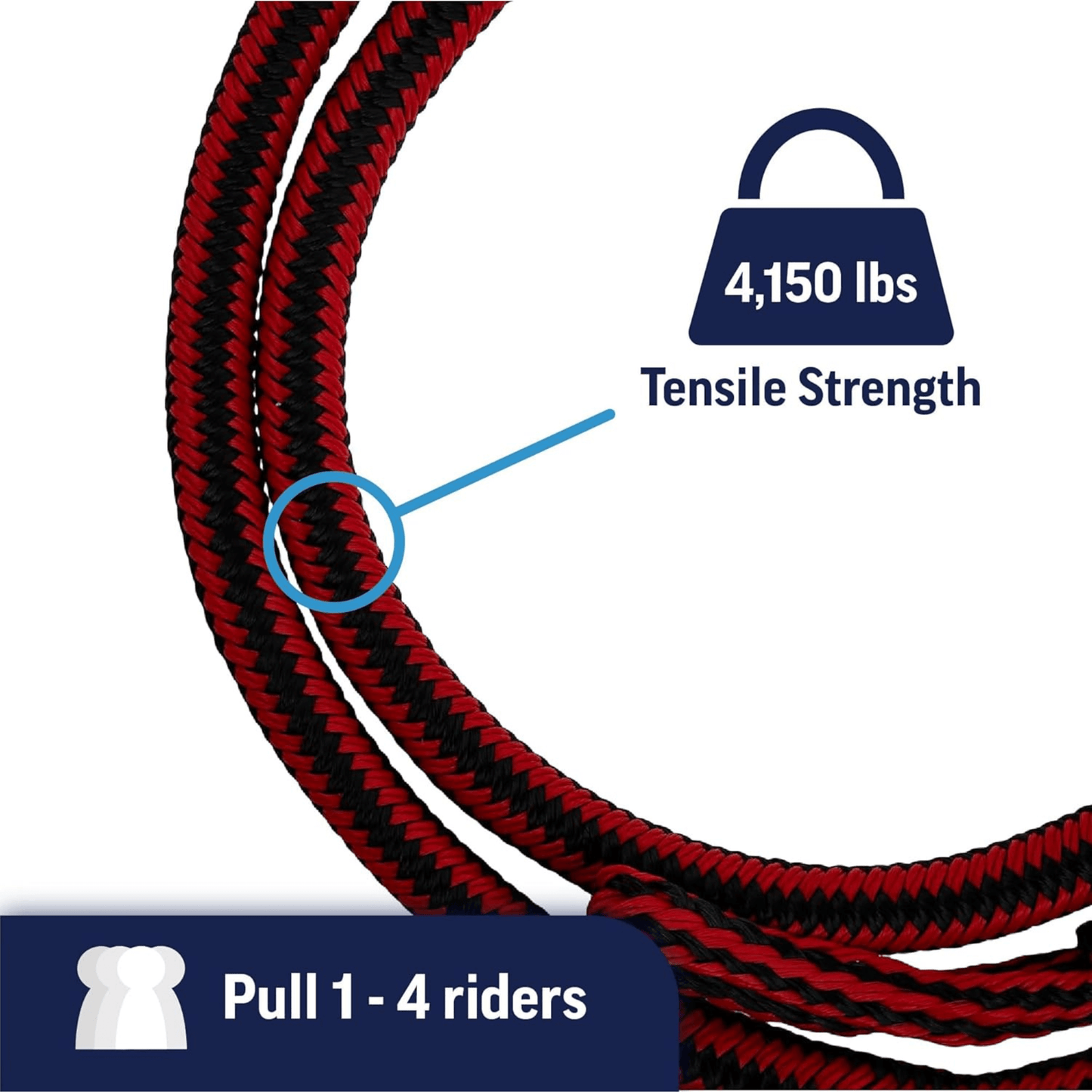 WOW Watersports 50ft Bungee Tow Rope