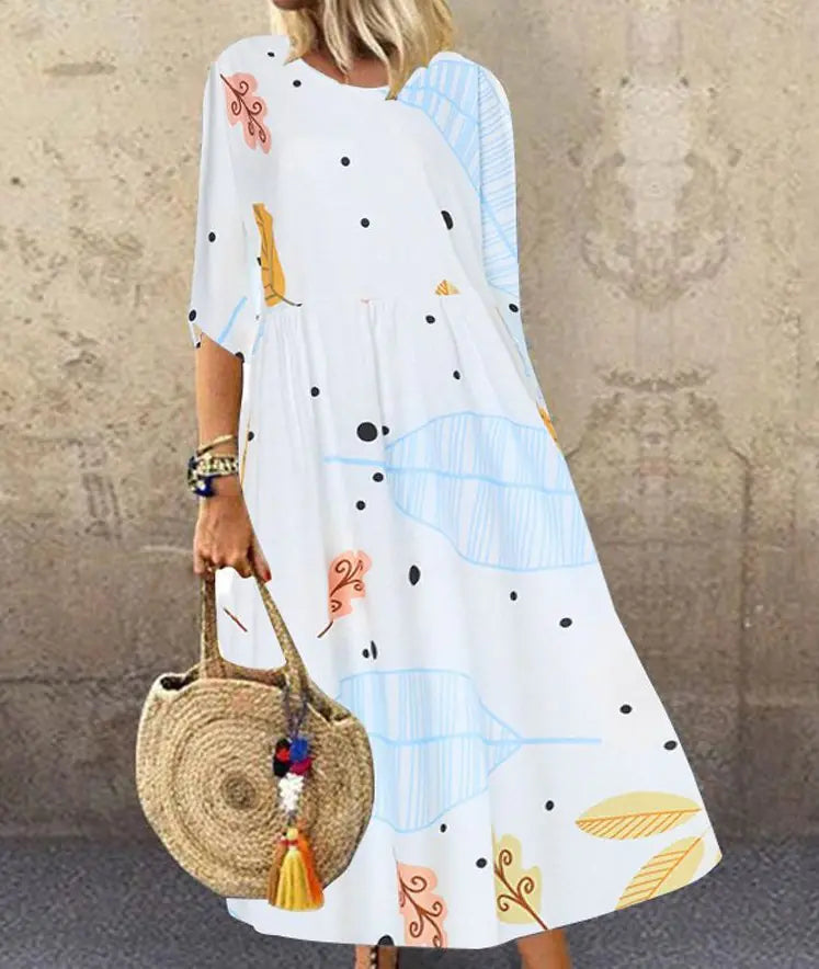 Plus Size Printed Women's Dress