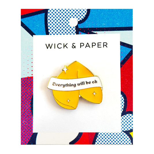 Fortune Cookie Enamel Pin