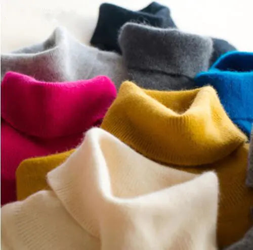 Women's Plus Size Knitted Turtleneck Sweater