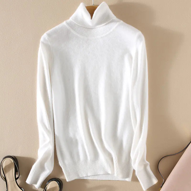 Women's Plus Size Knitted Turtleneck Sweater