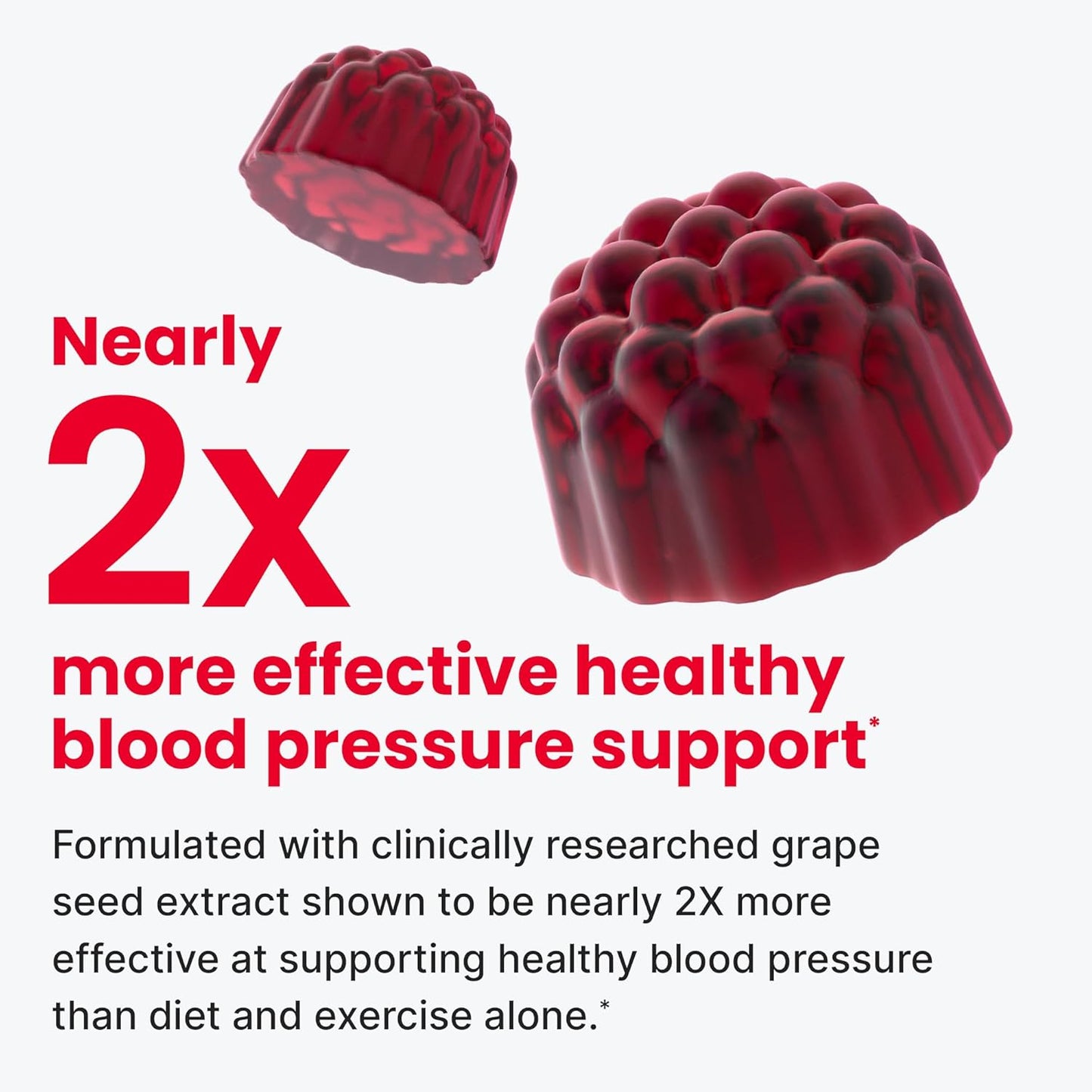 HumanN SuperBeets Heart Gummies 3-Pack – Sugar-Free Beetroot &amp; Grape Seed Extract for Heart Health, Energy &amp; Circulation – Pomegranate Berry Flavor, 60 Gummies Each