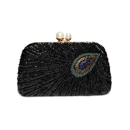 Vintage Beaded Sequin Clutch Purse Sparkly