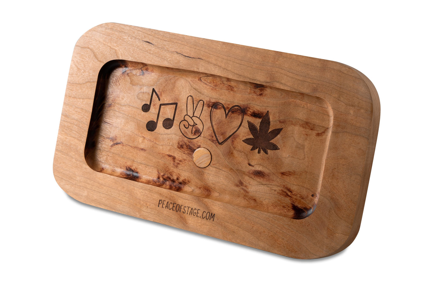 Wooden Cigarette Rolling Trays with Piece of 1969 Woodstock Stage Embedded (Choose From 4 Styles)